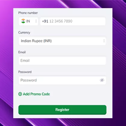 Register now ValorBet